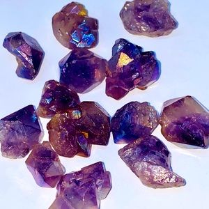 Lemurian Amythest Crystal cluster small